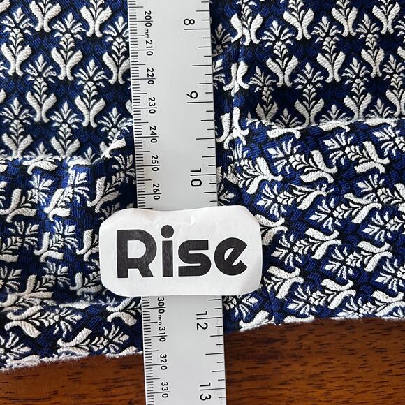 J. McLaughlin Women's 10 Pants Crop Ankle Geometric Jacquard Stretch Preppy Chic - Picture 8 of 10